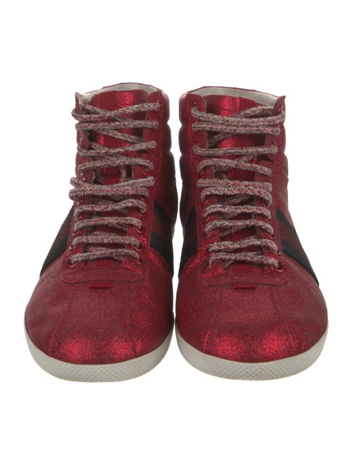 Gucci Web Accent Glitter Sneakers