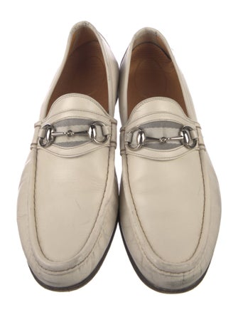 Gucci Horsebit Accent Leather Loafers