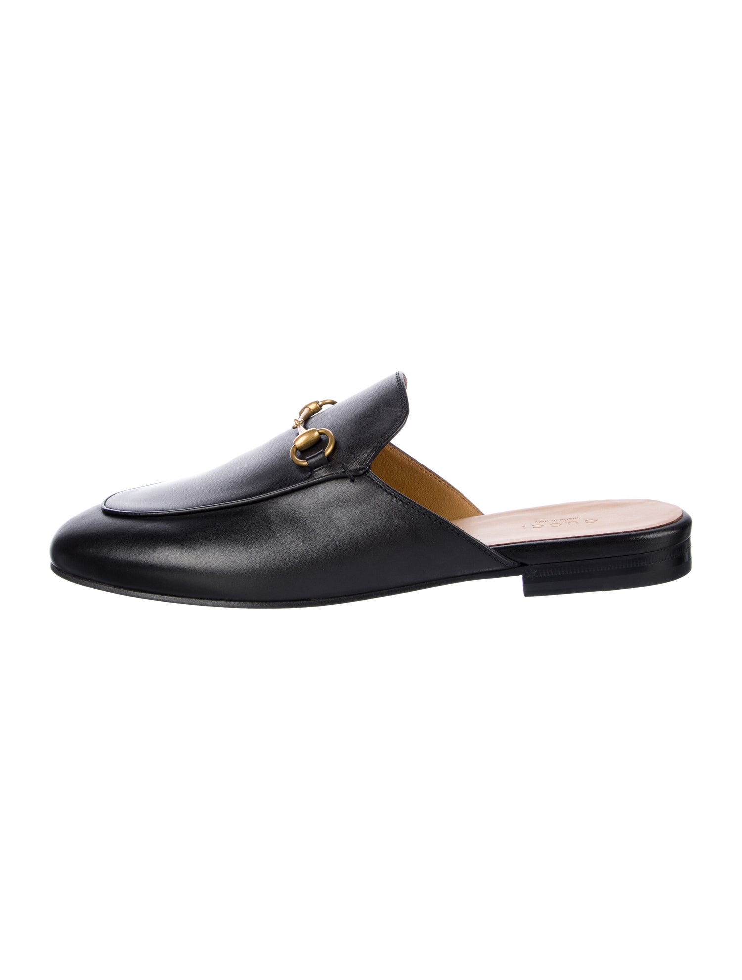 Gucci Horsebit Accent Leather Mules