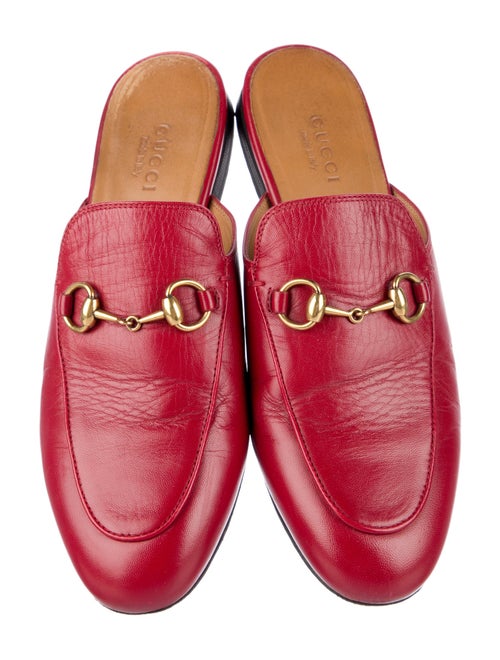 Gucci Horsebit Accent Leather Mules