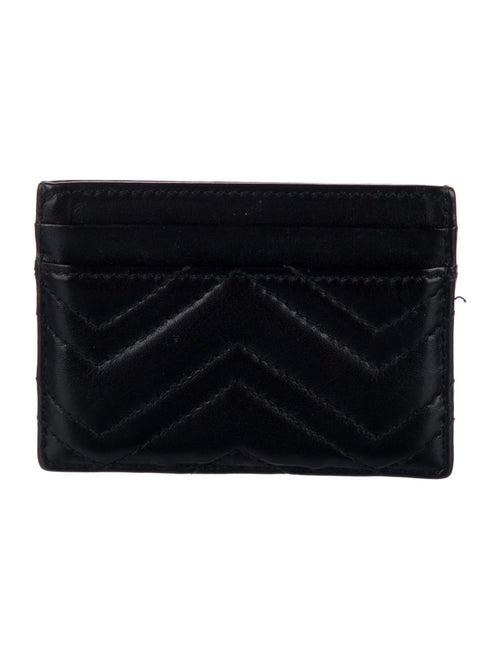 Gucci Quilted Pattern Leather Card Holder