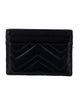 Gucci Quilted Pattern Leather Card Holder