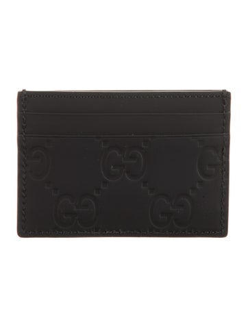 Gucci Wallets GG Logo Rubber Card Holder