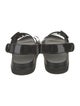 Gucci Double G Logo Rubber Slingback Sandals