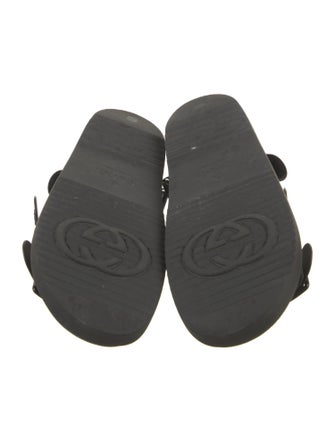Gucci Double G Logo Rubber Slingback Sandals