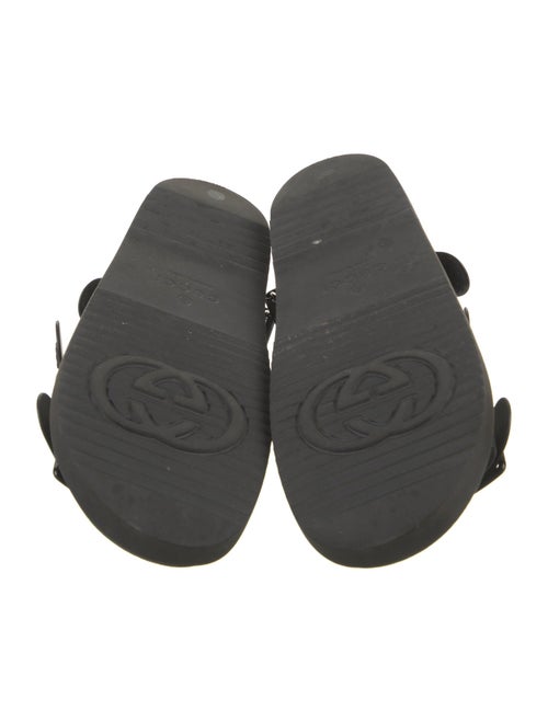 Gucci Double G Logo Rubber Slingback Sandals
