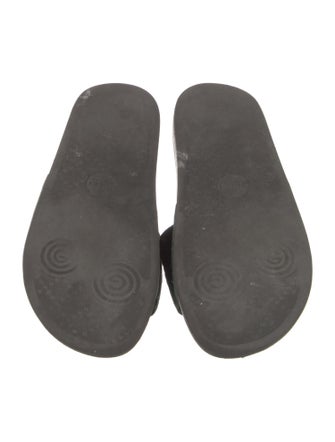 Gucci Velvet Graphic Print Slides