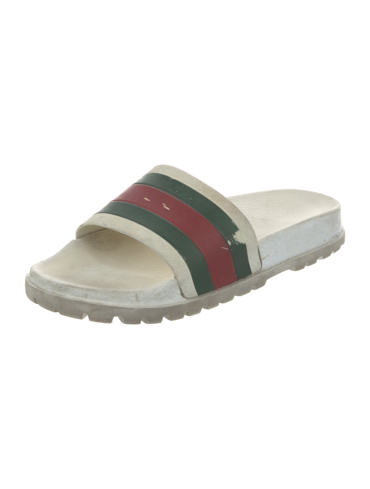 Gucci Web Accent Rubber Slides
