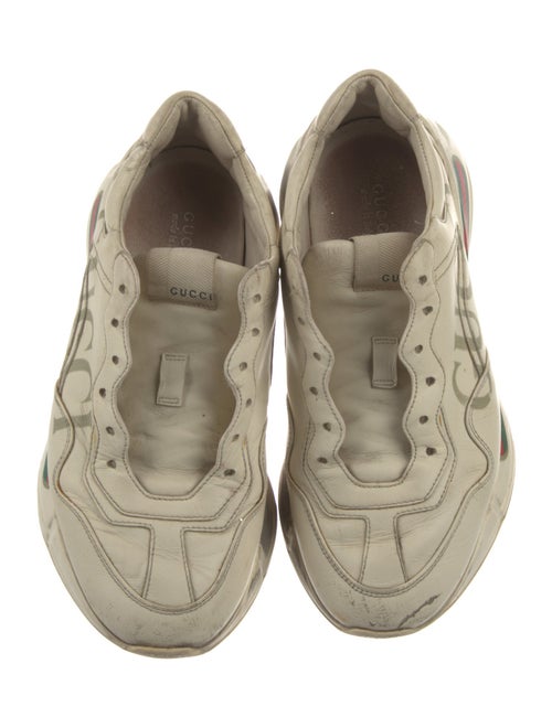 Gucci Web Accent Leather Chunky Sneakers