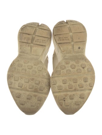 Gucci Web Accent Leather Chunky Sneakers