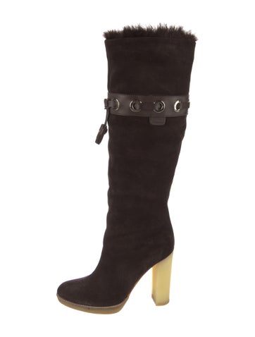 Gucci Boots Vintage Suede Lace-Up 7