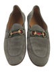 Gucci Web Accent Suede Loafers