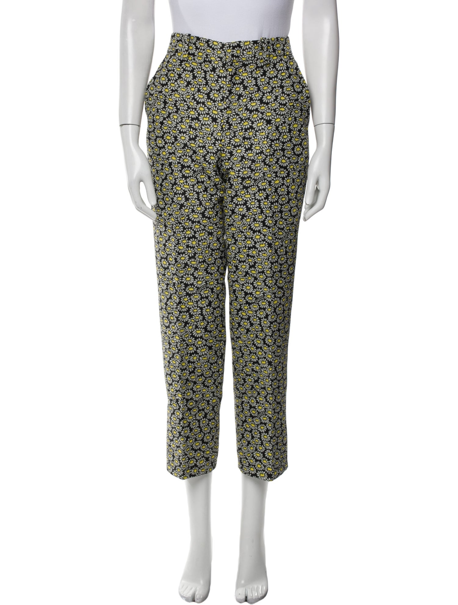 Gucci Floral Print Straight Leg Pants w/ Tags