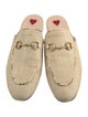 Gucci Horsebit Accent Raffia Mules