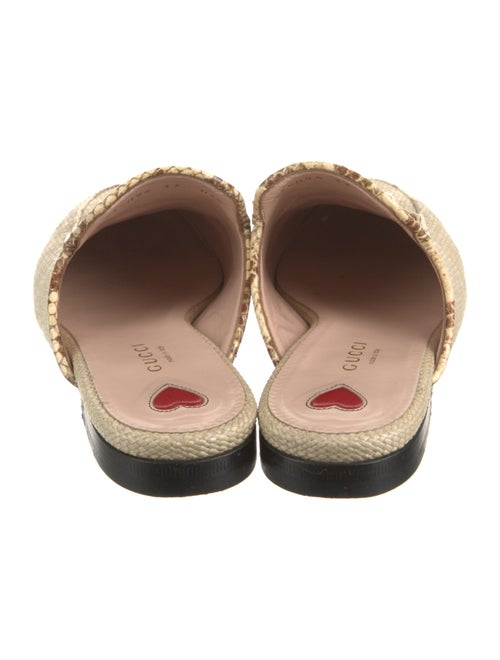 Gucci Horsebit Accent Raffia Mules
