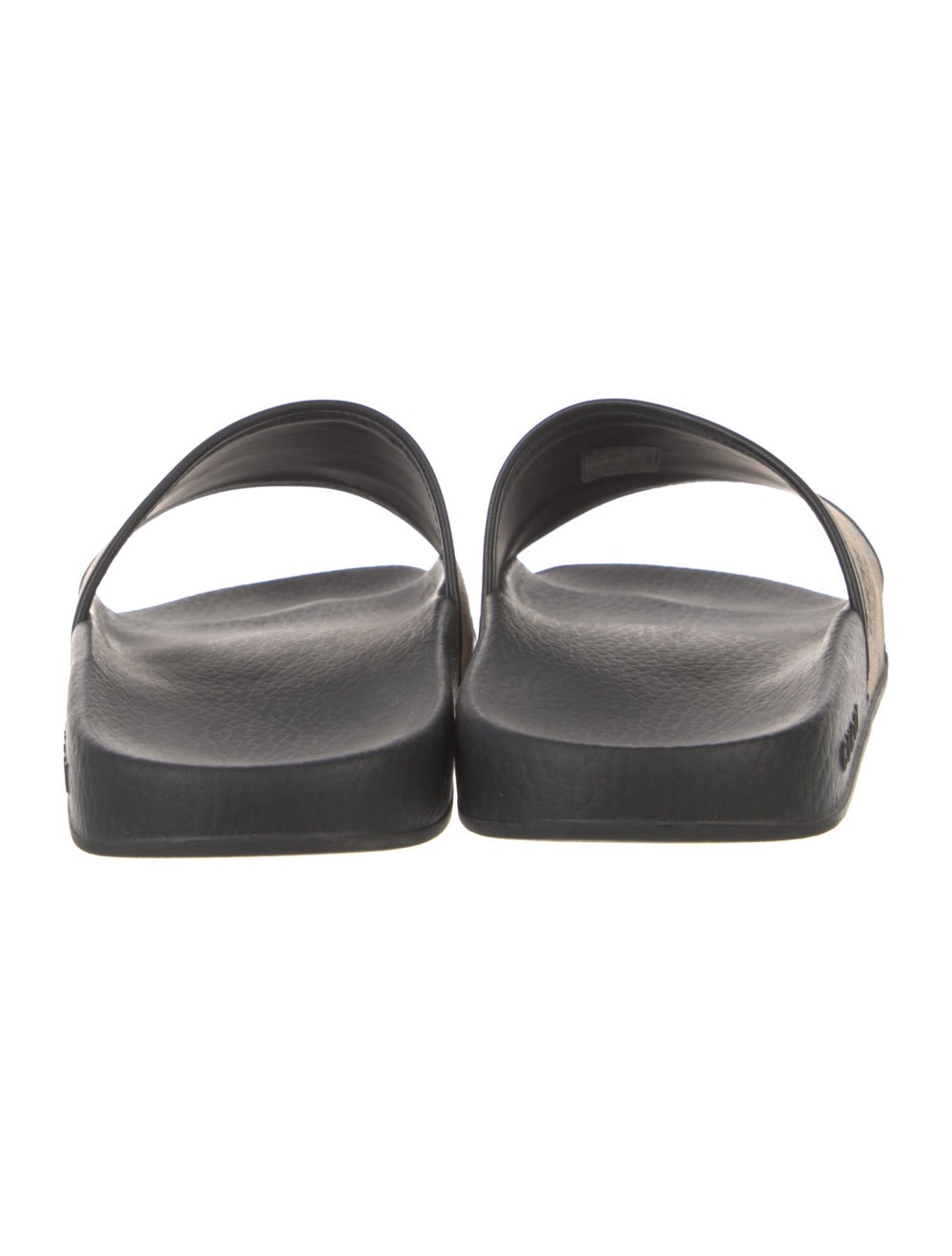 Gucci Slides Black & Neutrals Printed Rubber Trim - image 4