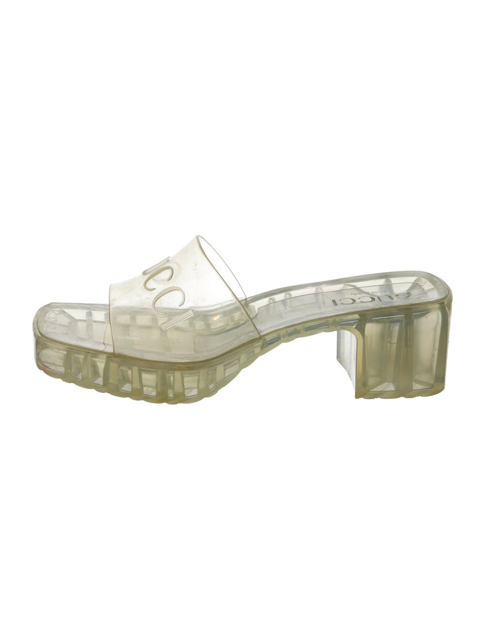 Gucci Rubber Slides Clear - image 1