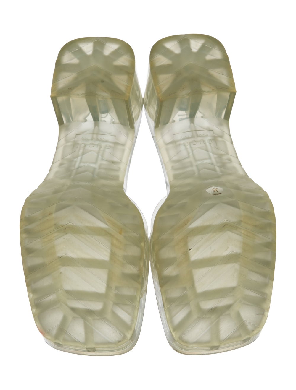 Gucci Rubber Slides Clear - image 5