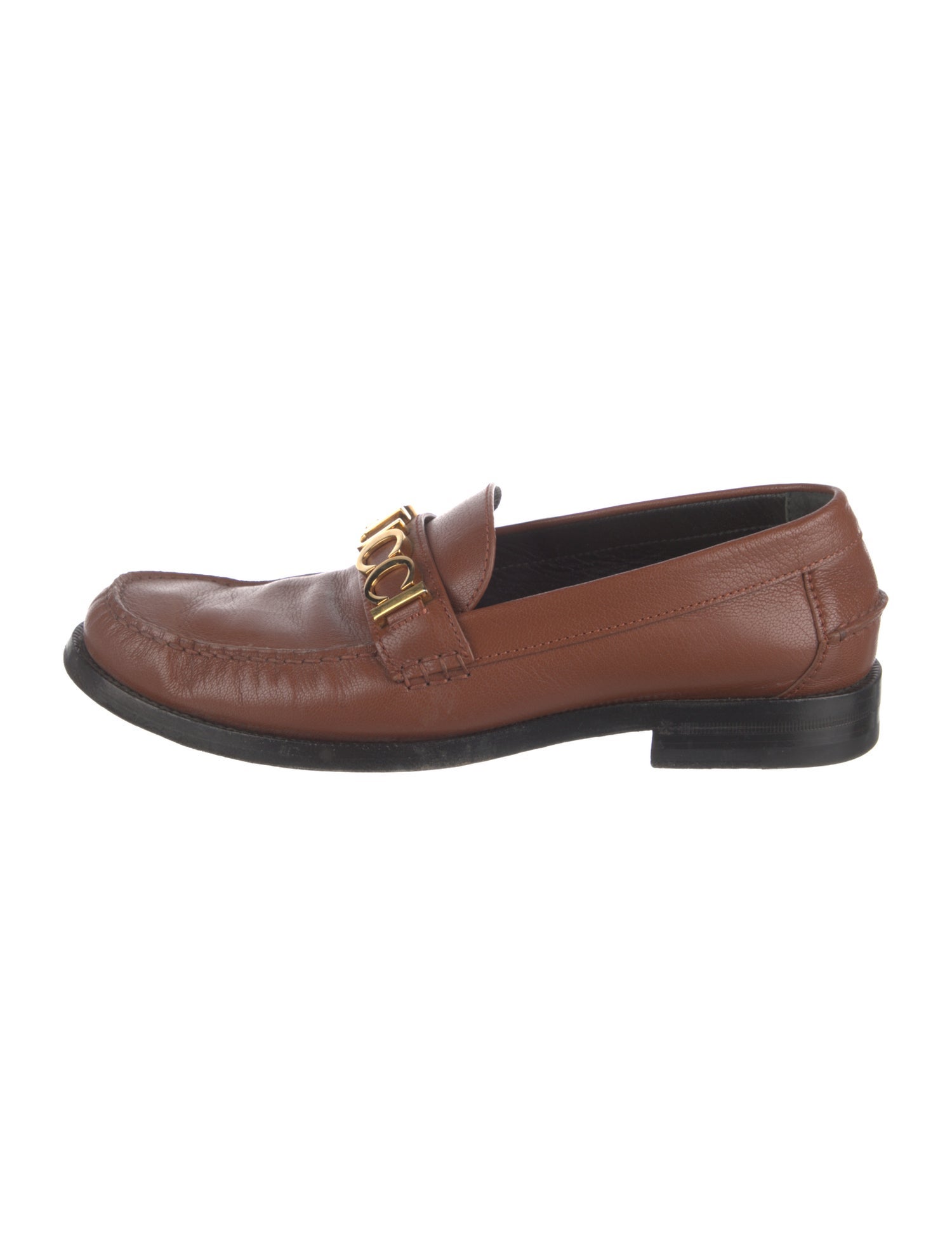 Gucci Horsebit Accent Leather Loafers