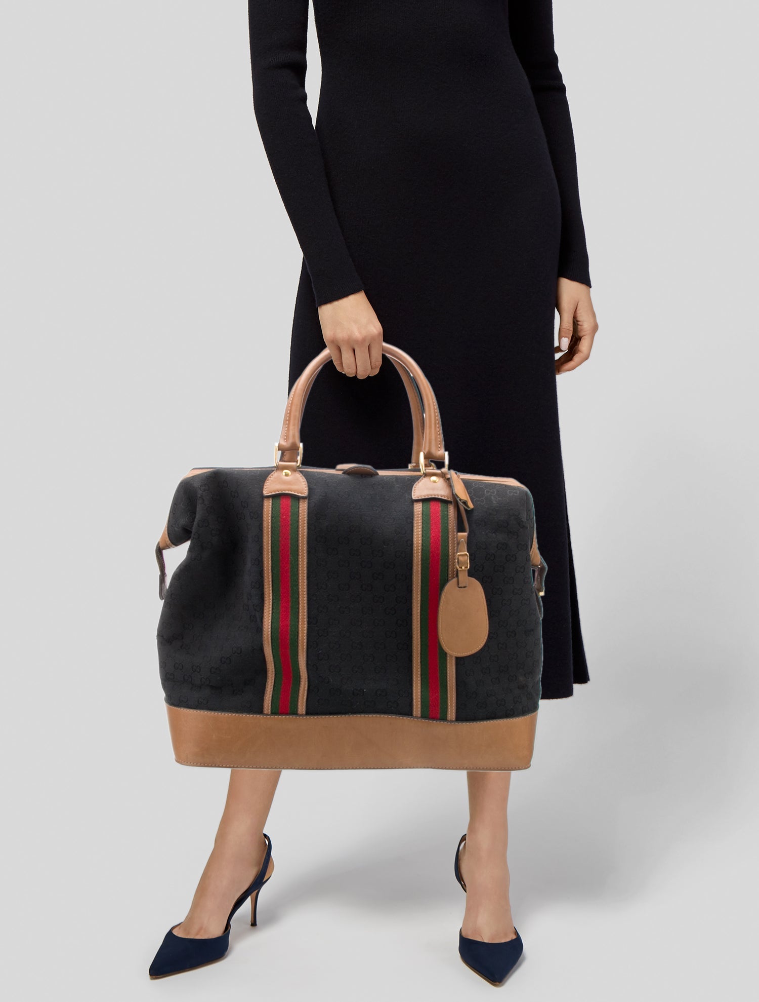 Gucci Web Top Handle Bag