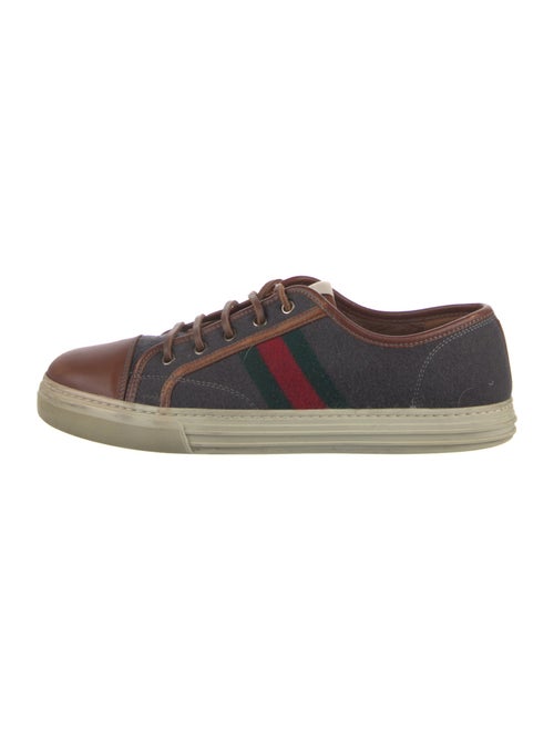 Gucci Web Accent Wool Sneakers