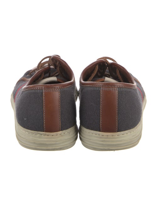 Gucci Web Accent Wool Sneakers