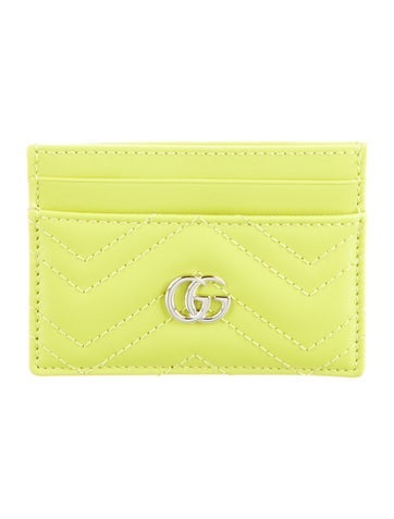 Gucci Wallets Marmont Double G Logo Card Holder