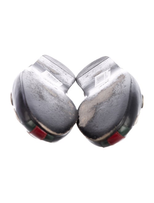 Gucci x MLB Web Accent Leather Mules