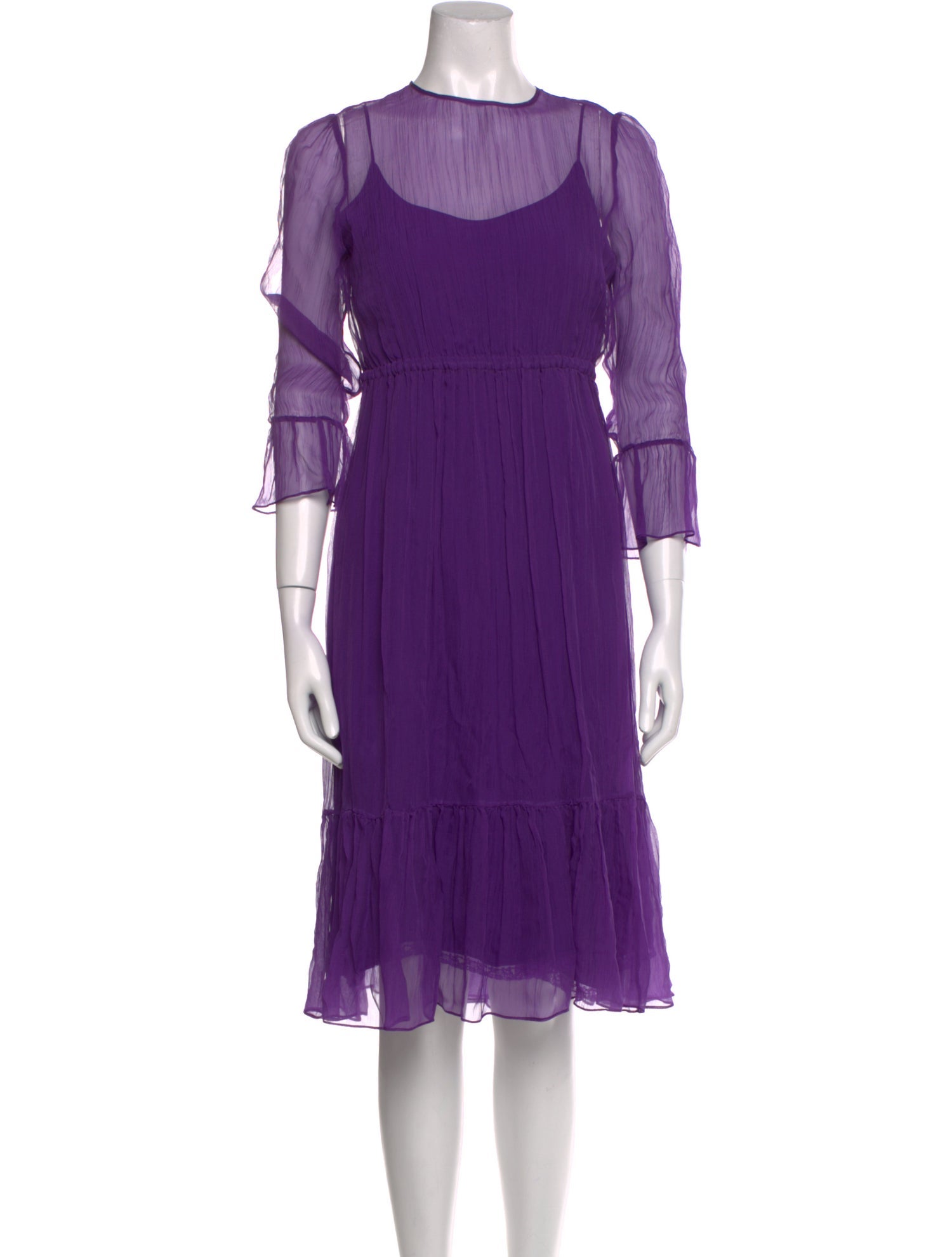 Gucci Silk Midi Length Dress