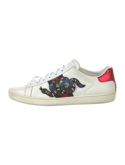 Gucci Sylvie Web Accent Leather Sneakers