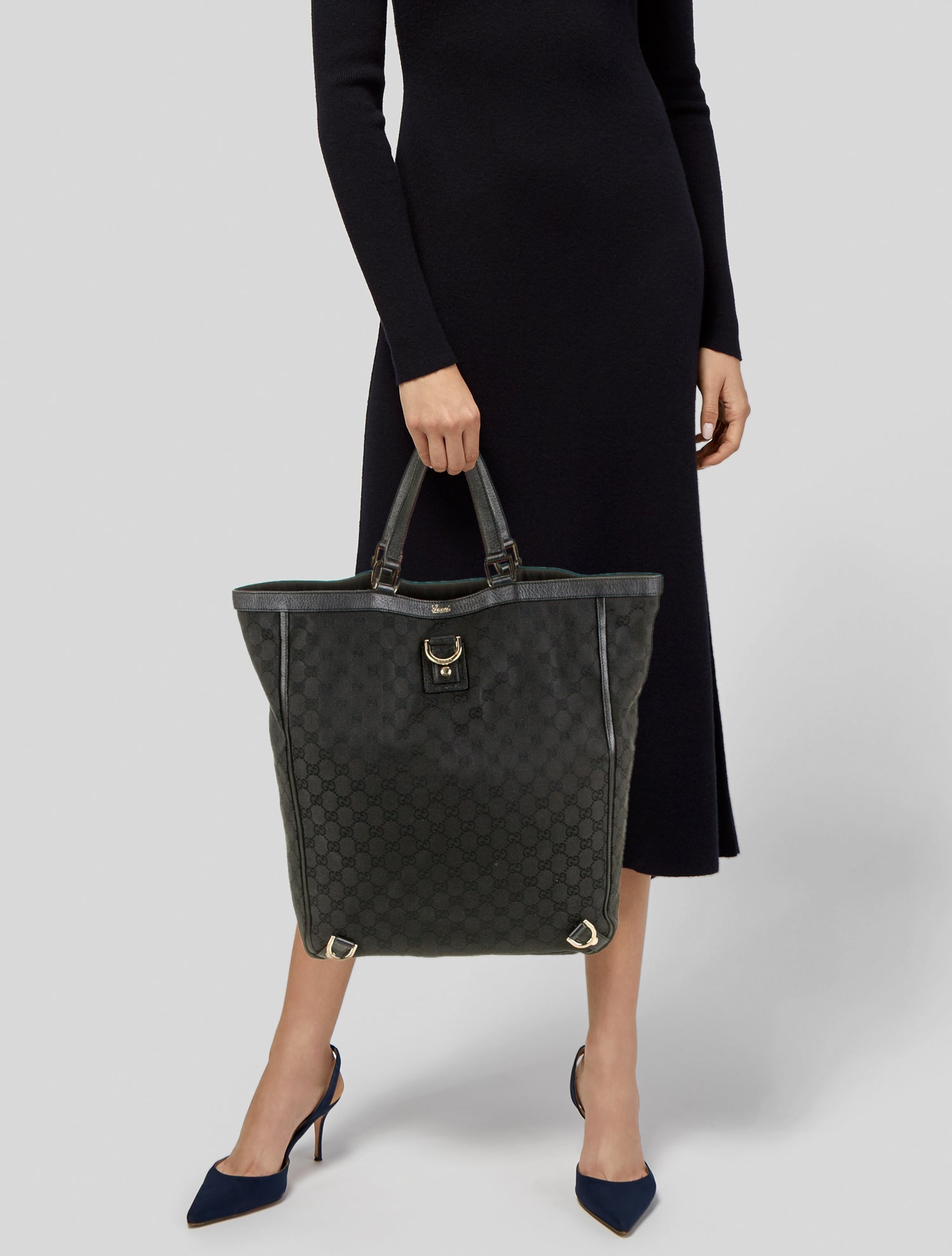 Gucci Canvas Top Handle Bag