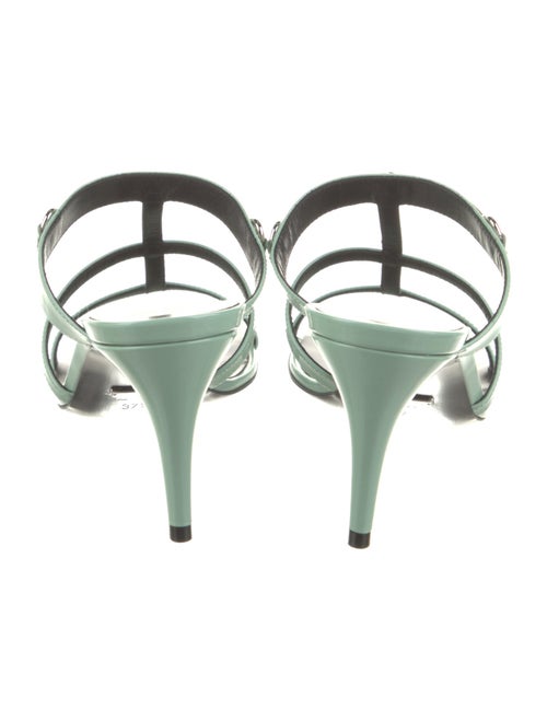 Gucci Horsebit Accent Patent Leather Slides