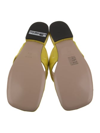 Gucci Double G Logo Leather Slides
