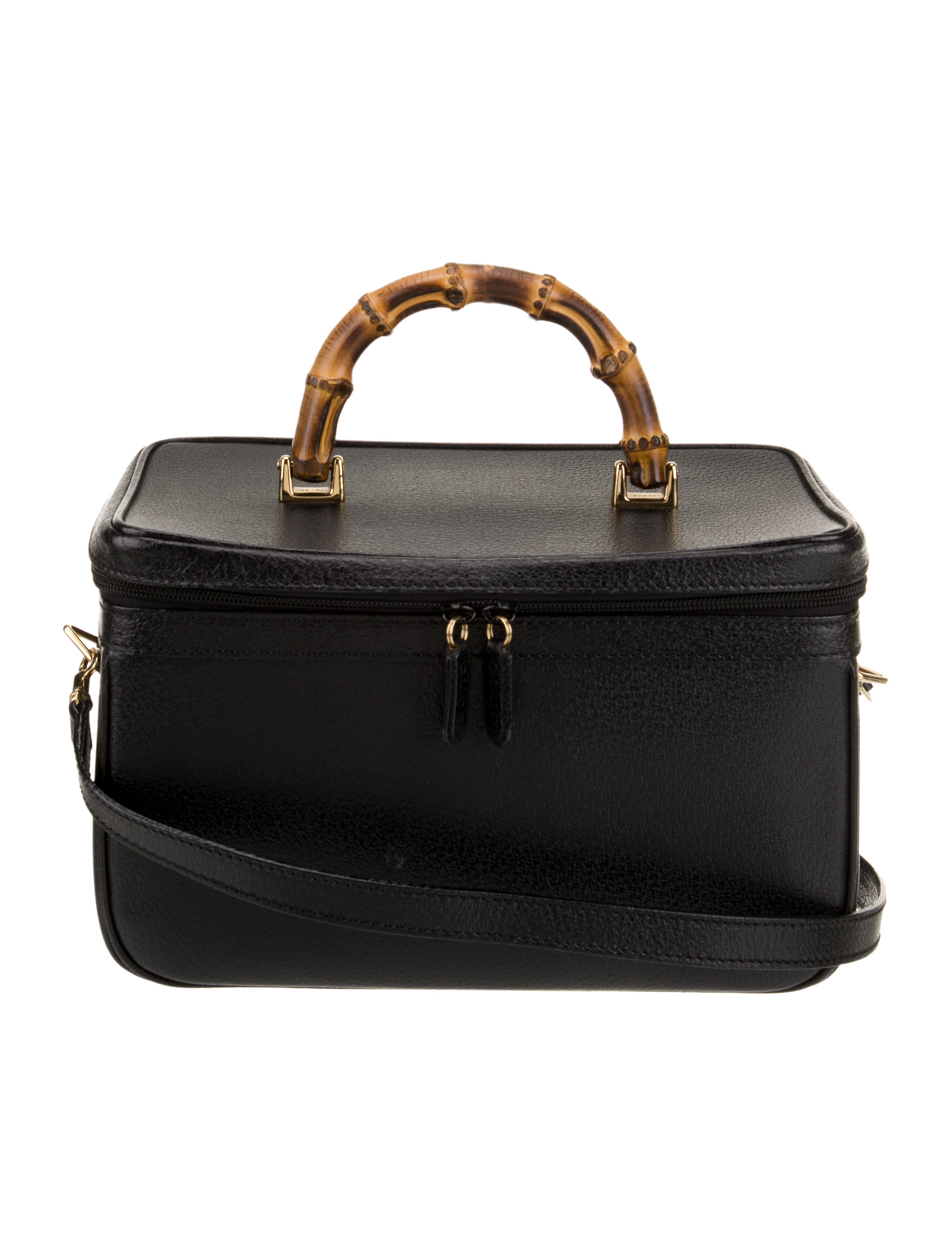 Gucci Large Bamboo Top Handle Vanity Case