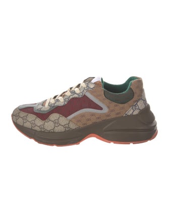 Gucci Canvas Printed Chunky Sneakers