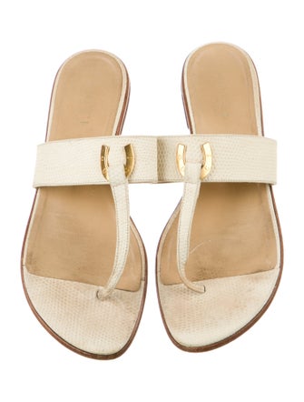 Gucci Web Accent Leather Slides