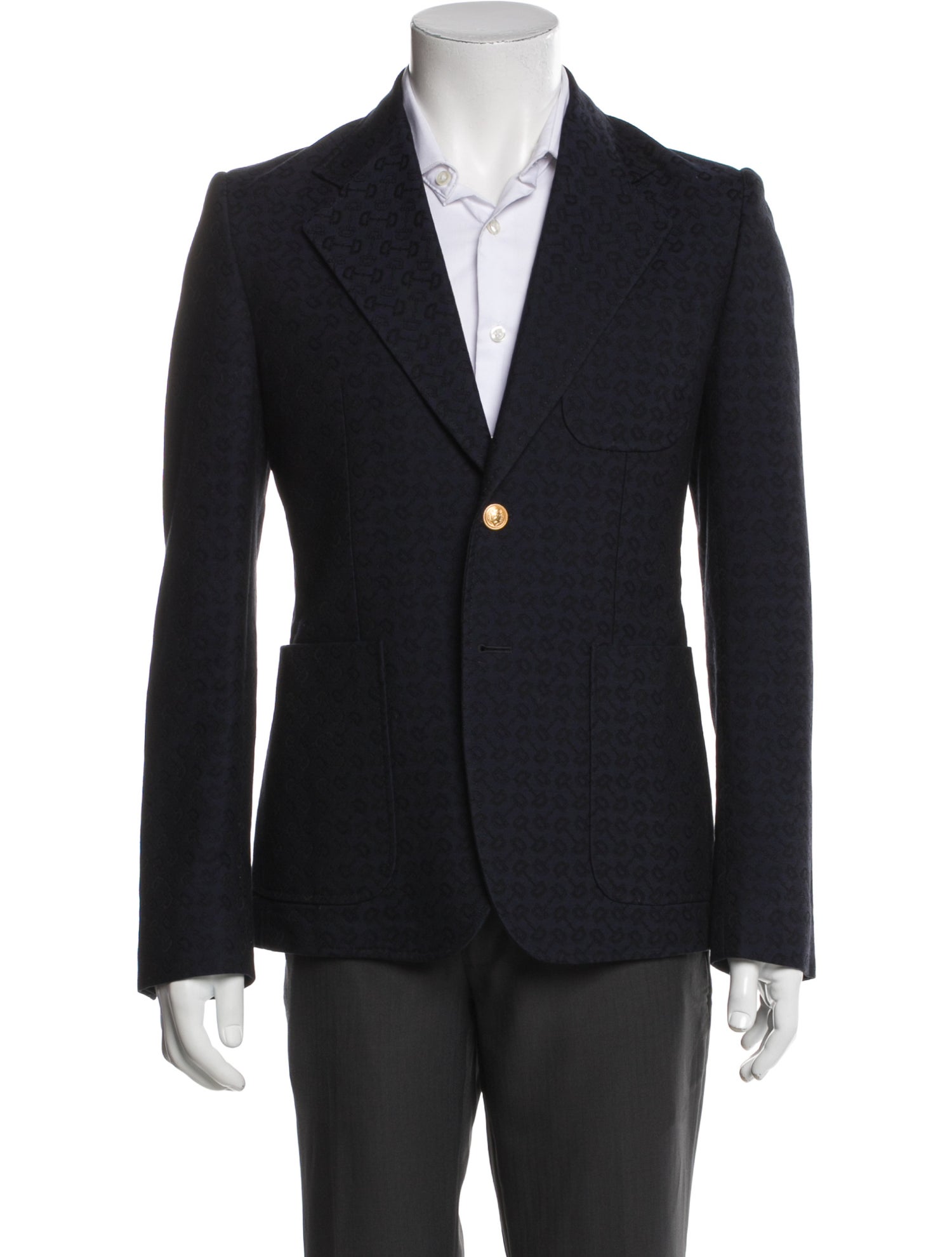 Gucci Vintage Horsebit Accent Blazer