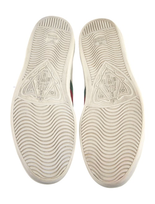 Gucci Web Accent Leather Sneakers
