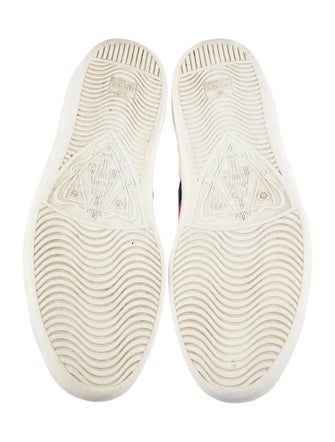 Gucci Web Accent Leather Sneakers