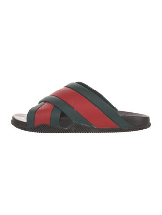 Gucci Web Accent Rubber Slides