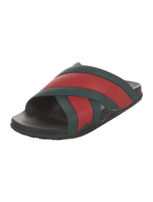 Gucci Web Accent Rubber Slides