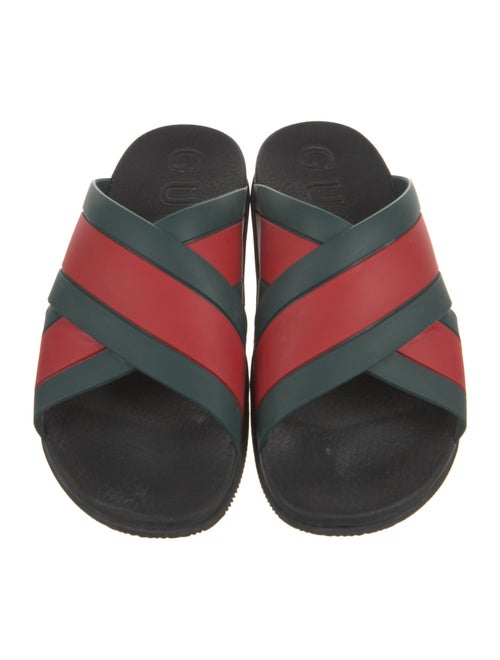 Gucci Web Accent Rubber Slides