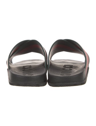 Gucci Web Accent Rubber Slides