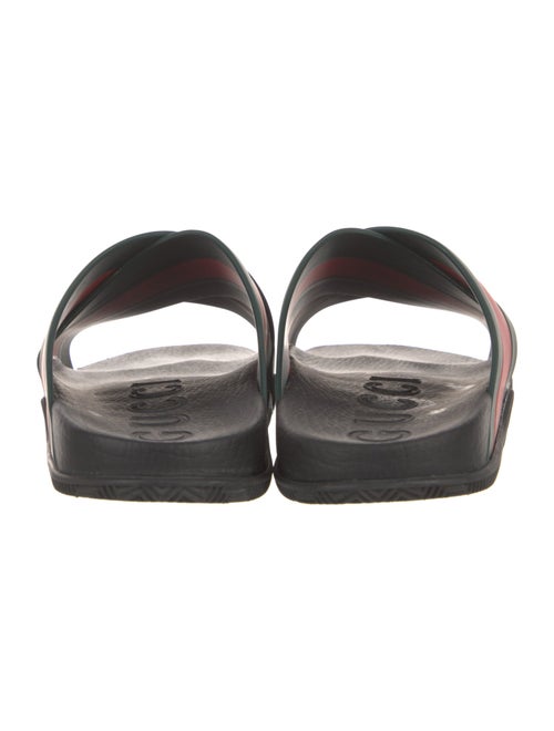 Gucci Web Accent Rubber Slides