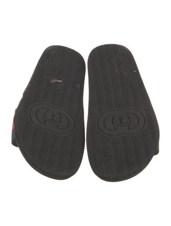 Gucci Web Accent Rubber Slides
