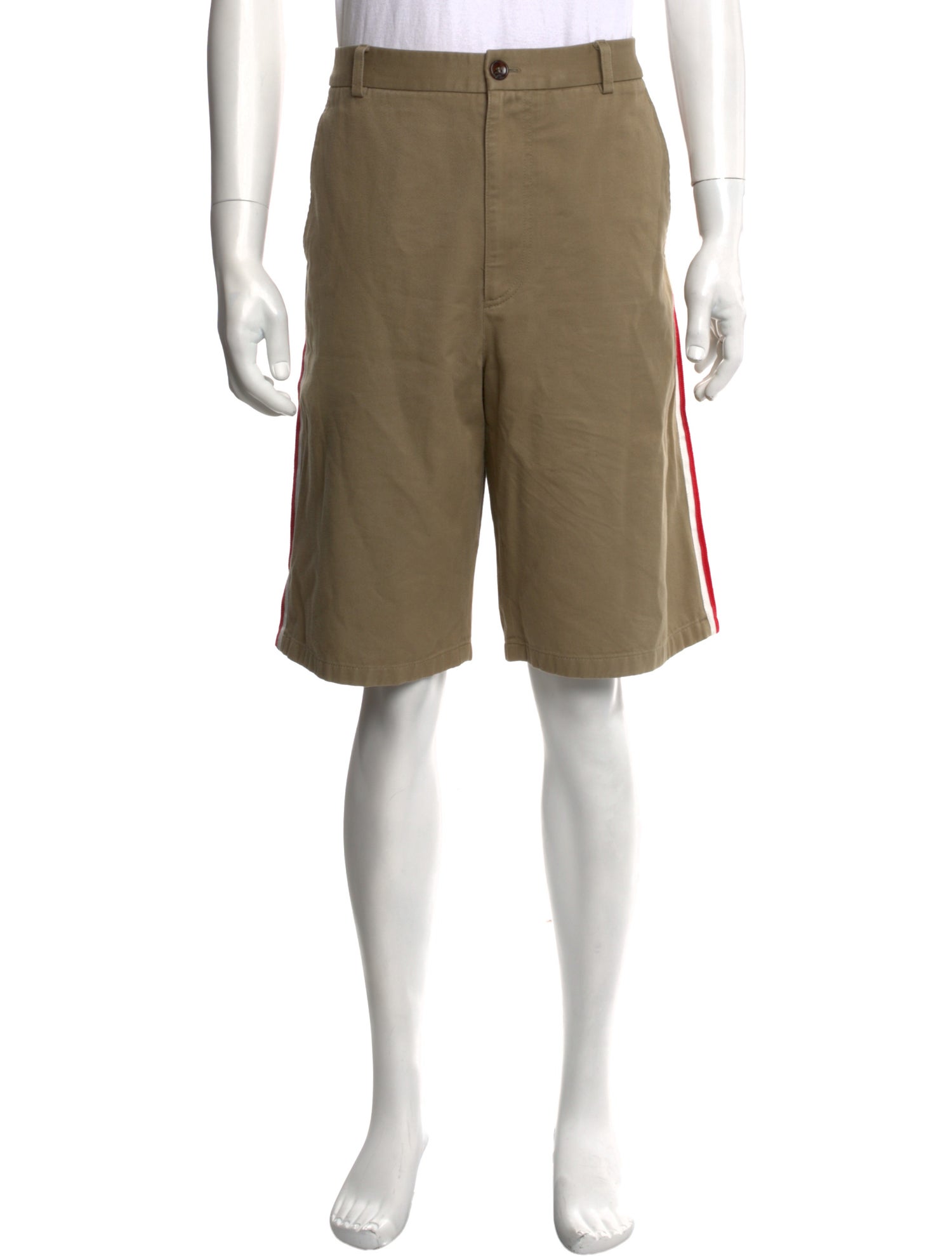 Gucci Sylvie Web Accent Flat Front Shorts