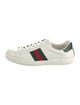 Gucci Web Accent Leather Sneakers