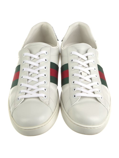 Gucci Web Accent Leather Sneakers