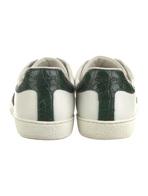 Gucci Web Accent Leather Sneakers
