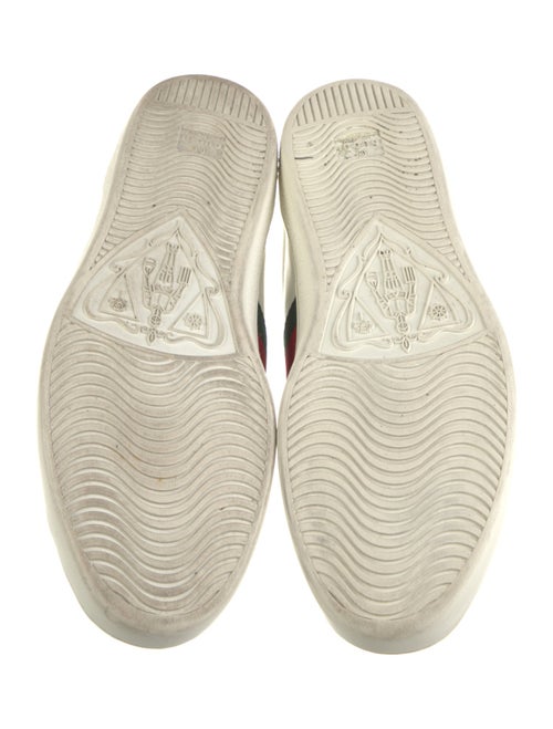 Gucci Web Accent Leather Sneakers